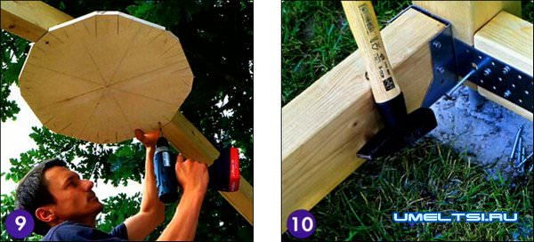 беседка своими руками для дачи