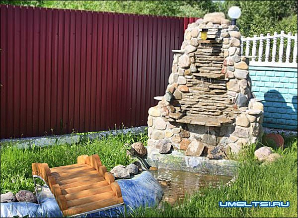 Водопад из камня своими руками Водопад из камня своими руками