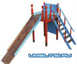 Детская горка своими руками