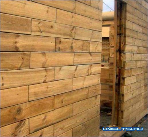 Дом из деревянного кирпича