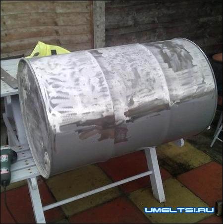 Мангал из бочки