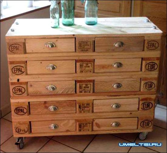 комод из поддонов своими руками