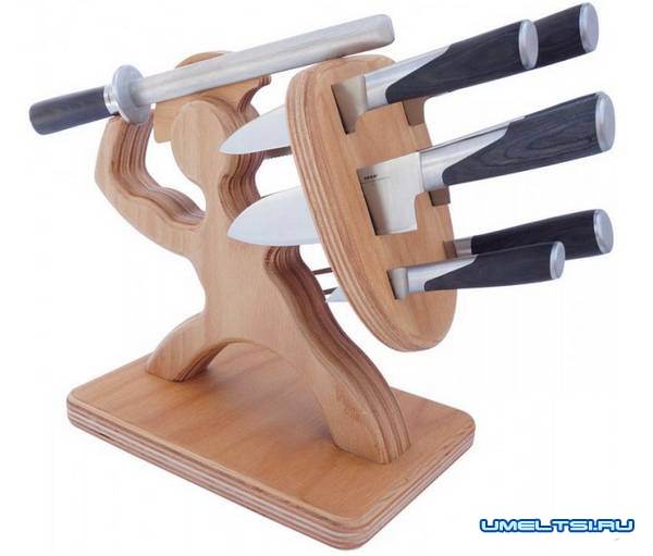 Подставка для ножей своими руками