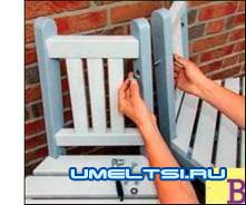 Крепим сиденье к скамье Крепим сиденье к скамье