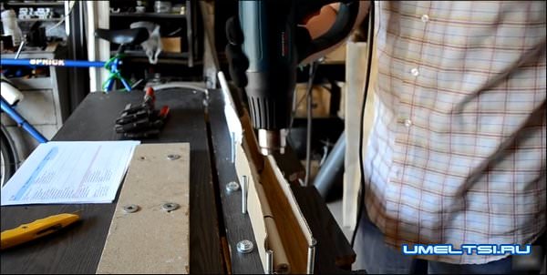 лук из ПВХ трубы-ход работ