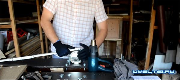 лук из ПВХ трубы-ход работ