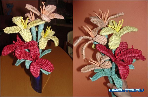 Плетение цветов