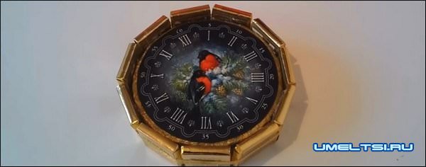 Новогодние часы своими руками-мастер класс