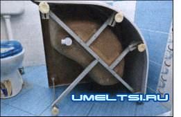 Монтаж душевого поддона Монтаж душевого поддона