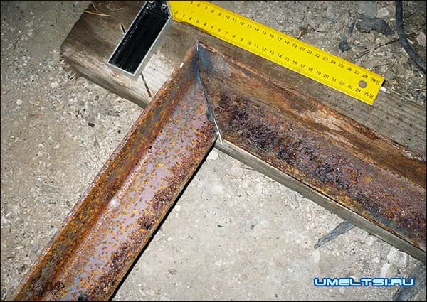 Разметка угла Разметка угла