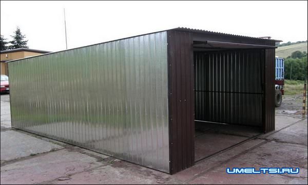 Гараж из профнастила своими руками фото Гараж из профнастила своими руками фото