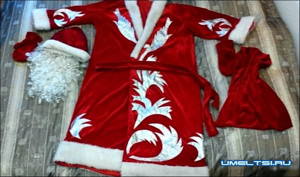 Шуба Деда Мороза своими руками