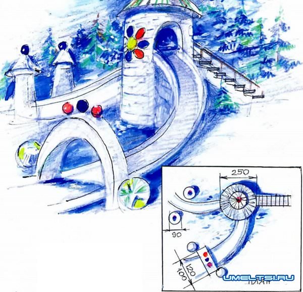 Как построить ледяную горку