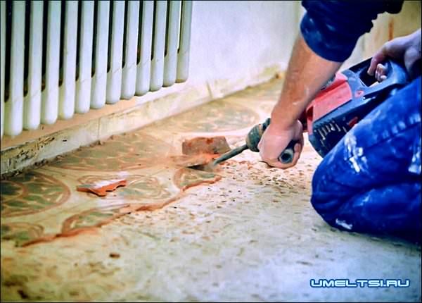 выровнять стены, потолок и пол