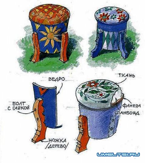 Садовый пуф