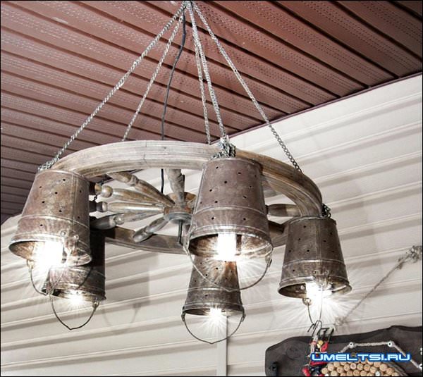 люстры в стиле кантри своими руками