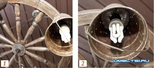 люстры в стиле кантри своими руками