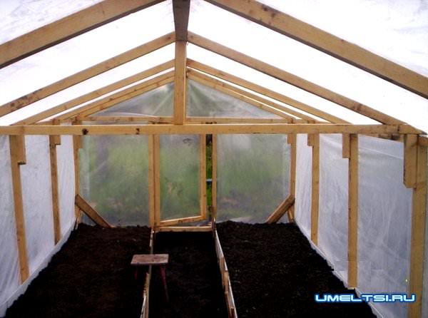 строительство каркаса теплицы
