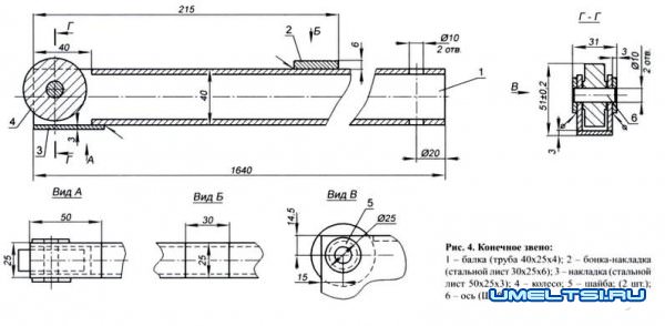 Поворотный консольный кран