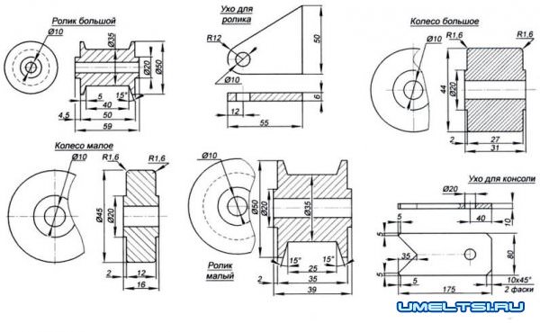 Поворотный консольный кран
