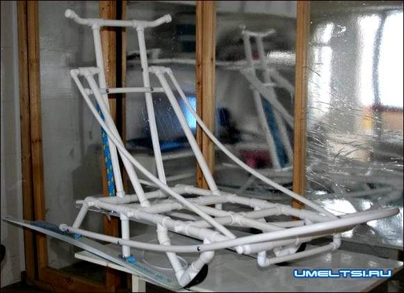 Санки из пластиковых труб