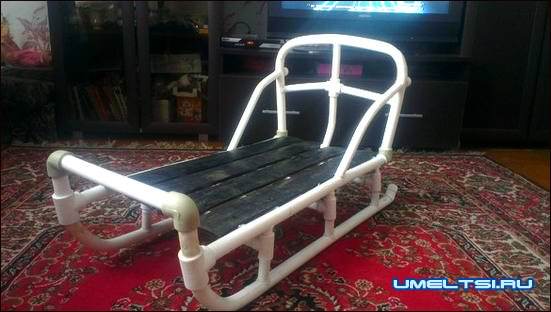 Санки из пластиковых труб