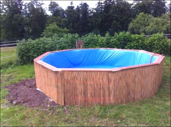Бассейн из поддонов своими руками