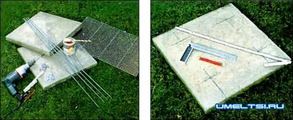 Мангал на скорую руку ход работ