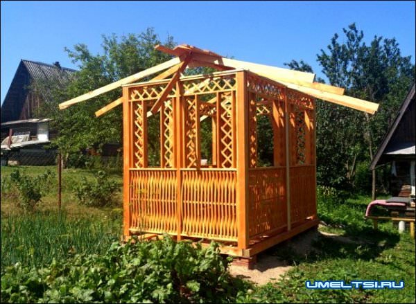 Беседка для дачи своими руками