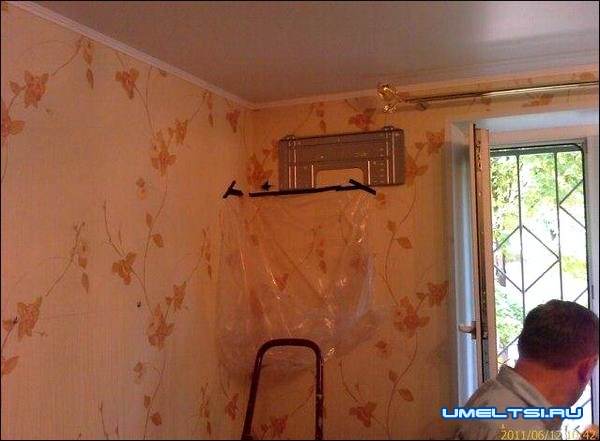 Установка кондиционера своими руками