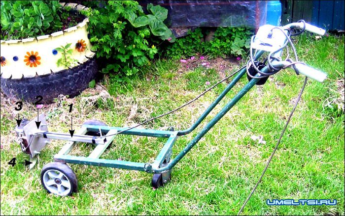 газонокосилка на тележке газонокосилка на тележке