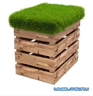 Садовый пуфик