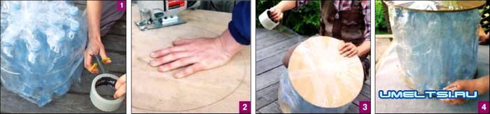 Садовый пуфик