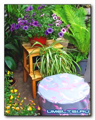 Садовый пуфик