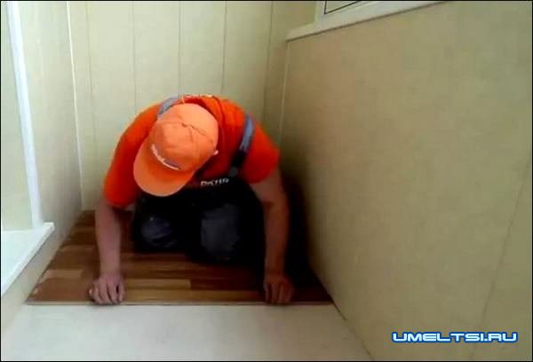 Утепление пола на лоджии