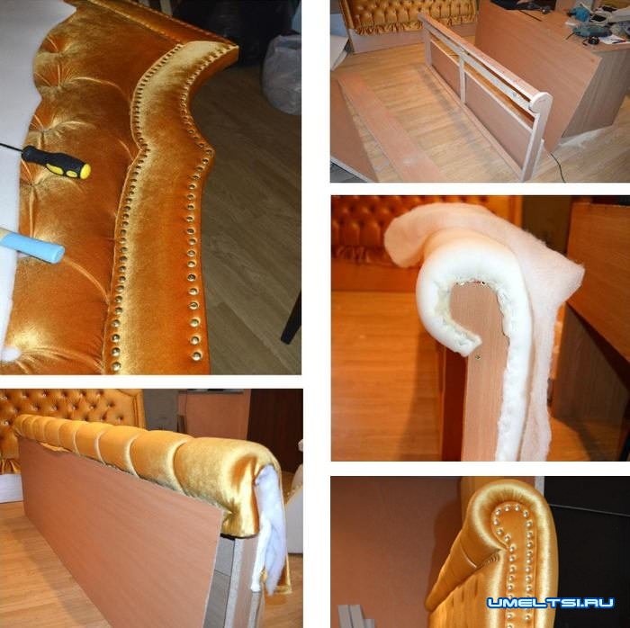 Кровать с мягким изголовьем: фото Кровать с мягким изголовьем: фото