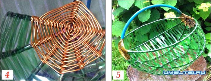 корзинка из пластиковых бутылок корзинка из пластиковых бутылок