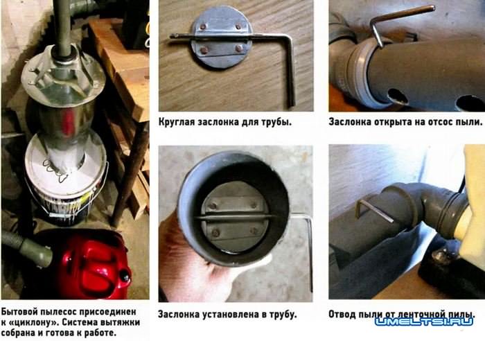 отвод от пыли