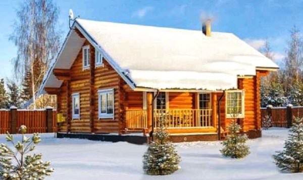 Строительство дома из оцилиндрованного бревна