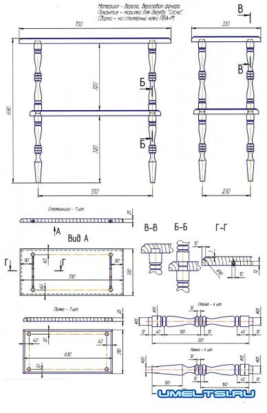 винтажная этажерка своими руками