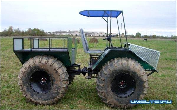 Полноприводной вездеход с ломающейся рамой Полноприводной вездеход с ломающейся рамой