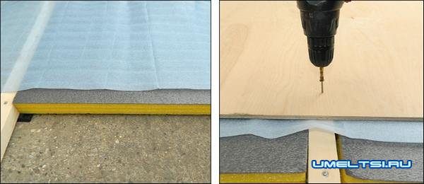 УСТРОЙСТВО ЛАГОВОГО ЧЕРНОВОГО ПОЛА