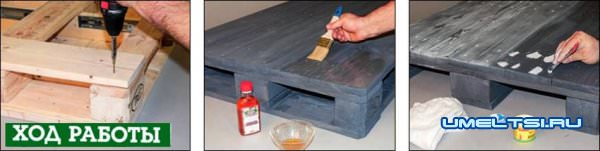 ход работ изготовления стола фото 7