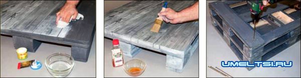 ход работ изготовления стола фото 8