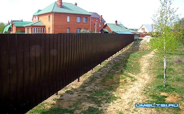 забор из профнастила