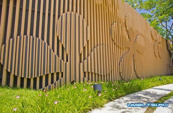 деревянный забор