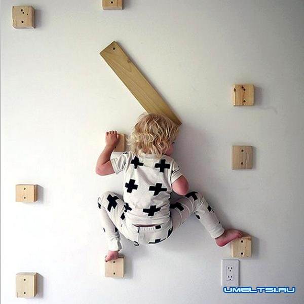 Скалодром для детей своими руками: фото