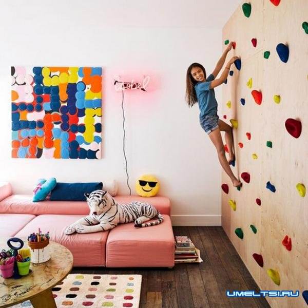 Скалодром для детей своими руками: фото