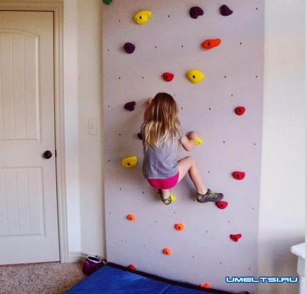 Скалодром для детей своими руками: фото