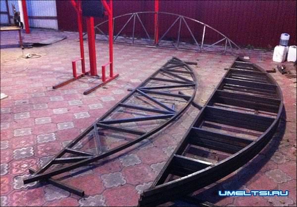 Навес для автомобиля своими руками из поликарбоната